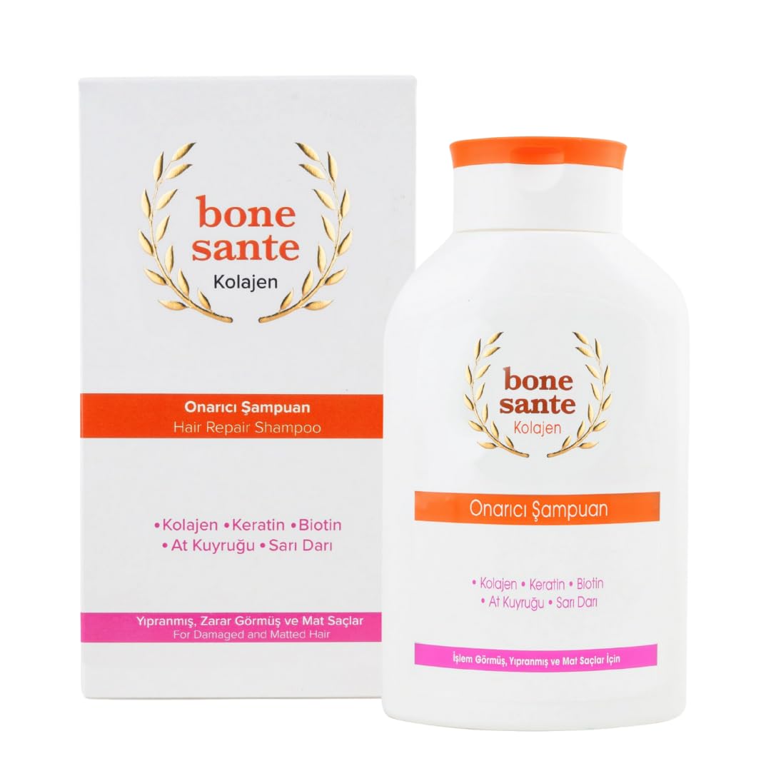 Collagen Keratin Biotin Repair Shampoo - Intensive Care for Damaged Hair - PACK OF 3